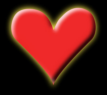 Heart, abstract, 3d, red HD wallpaper