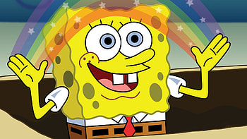 Spongebob Squarepants Rainbow HD wallpaper