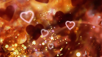 animated hearts christmas HD wallpaper