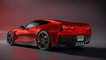 Red Corvette C7 , Vibrant and eye-catching, Dynamic performance, Unforgettable power HD wallpaper