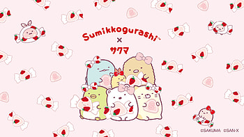 Sumikko Gurashi Anime — Strawberry Snack Time, Sumikko Gurashi, Anime HD wallpaper