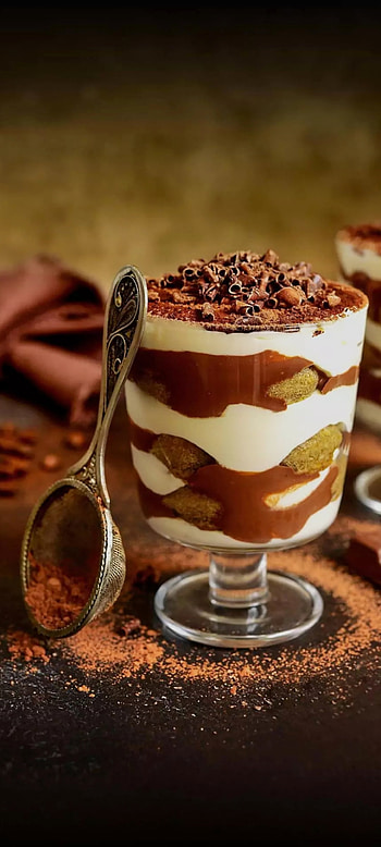 Tiramisu dessert, chocolate HD phone wallpaper