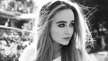 Sabrina Carpenter movies, Monochrome, Music HD wallpaper