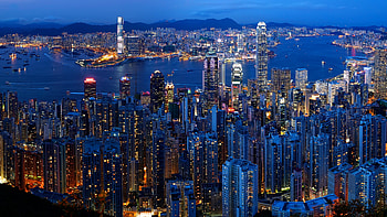 Victoria Peak , Hong Kong skyline HD wallpaper
