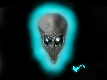 alienrender, blue, gray, teal, face, alien HD wallpaper