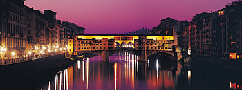 Ponte Vecchio, Bridges of Italy, Florence, Stunning reflections HD wallpaper