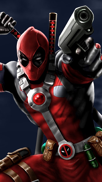 Deadpool, Night, Background HD phone wallpaper
