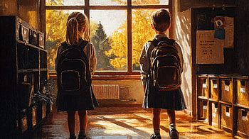 Student, backpack, school HD wallpaper