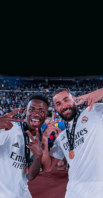 Benzema&vini, fan, sports_jersey HD phone wallpaper