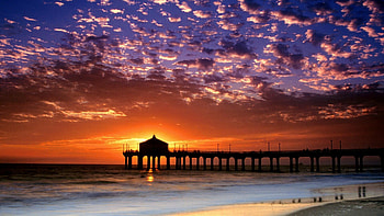 Huntington Beach, California beach HD wallpaper