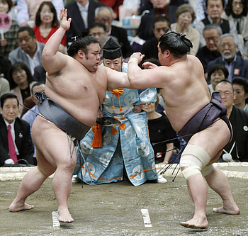 Sekiwake Takakeisho vs Myogiryu Yasunari, Sumo HD wallpaper