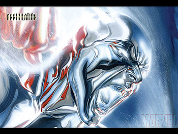 Silver Surfer, silver, comic, surfer, fantasy HD wallpaper