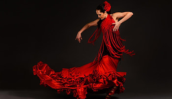 Amelia La Rubia...Latin American Dancer, flamenco, dancer, red, woman, beautiful HD wallpaper