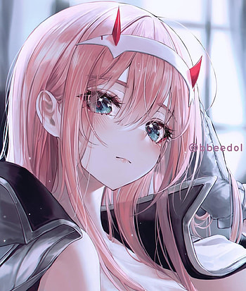 Anime girl zero two, eye, head HD phone wallpaper