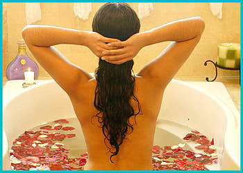 Bath, sexy, girl, model HD wallpaper