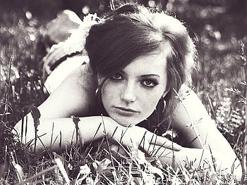 RETRO, graphy, bw, vintage, woman, beauty HD wallpaper