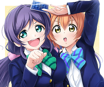 Rin Hoshizora & Nozomi Tojo, Nozomi Tojo, Rin Hoshizora, Anime, Love Live! HD wallpaper