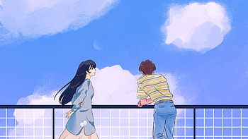Anime love story HD wallpaper