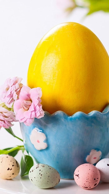 Easter, Yellow Egg HD phone wallpaper