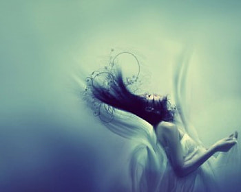 Wild Hair Woman In Blue and green, blue, green, wild hair, girl, woman HD wallpaper