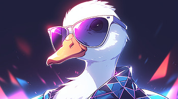 Hip Goose with Sunglasses, sunglasses, Animal, goose HD wallpaper