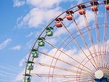 Sky, Miscellanea, Miscellaneous, Ferris Wheel, Attraction HD wallpaper