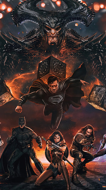Steppenwolf, Superman Black Suit, Justice League 2021, Mobile HD phone wallpaper