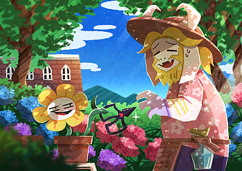 Undertale : Flowey & Asgore’s Garden Harmony, Flowey (Undertale), Asgore (Undertale), video game, Undertale HD wallpaper
