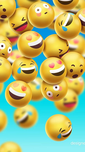 Emoji, Falling, Emojis HD phone wallpaper