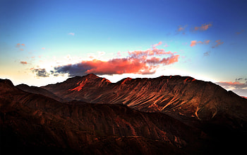 Clouds Over Mountains, mountains, clouds, nature HD wallpaper