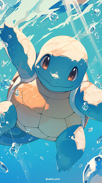 Squirtle Pokémon , Squirtle (Pokémon), Pokemon, underwater, cartoon, blue HD phone wallpaper
