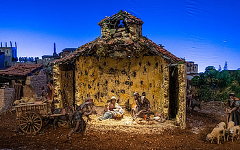 Nativity Scene, Nativity, Christmas, Jesus, sculptures, Holy Family HD wallpaper