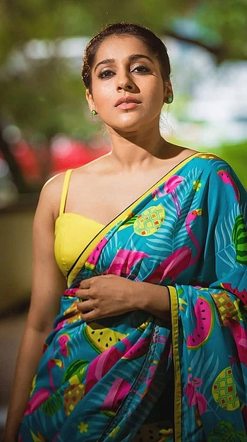 Rashmi, telugu actress, saree lover HD phone wallpaper
