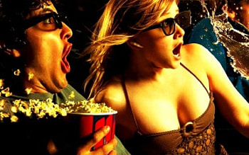 Home Theater, popcorn, 3d, theater, home HD wallpaper