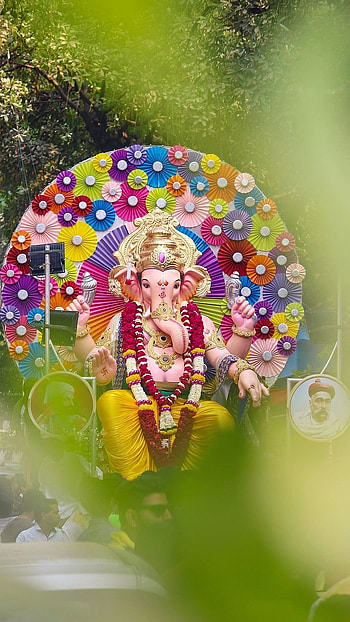 Ganesh , Coloring Decoration, coloring, decoration, ganesh, aagman HD phone wallpaper