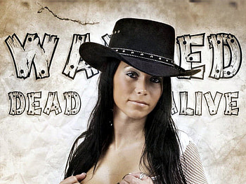 Cowgirl, style, fun, hot, poster, beautiful, people, fashion, pretty, western, tough, hats, female HD wallpaper