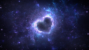 Galaxy Heart 2560x1440 HD wallpaper