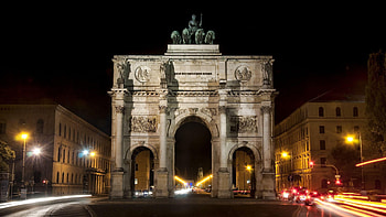 Victory Gate, Munich HD wallpaper