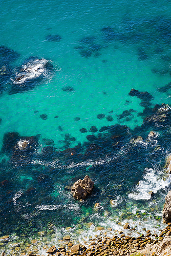 Nature, Water, Stones, Sea, View From Above, Coast HD phone wallpaper