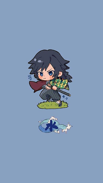 Tomioka Giyuu, art, cartoon HD phone wallpaper