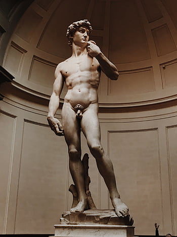 Famous Statue of David in Florence, Italy, showcasing Renaissance art's grandeur. HD phone wallpaper