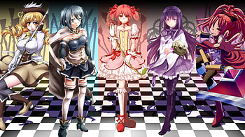 Puella Magi madoka magica, cute, girl, anime HD wallpaper
