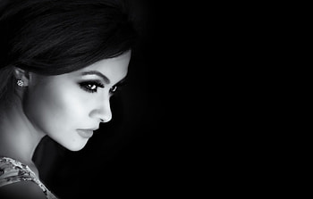 Navin Ahmed, white, black, model, woman HD wallpaper