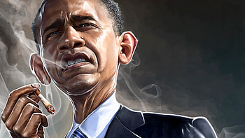 Barack Obama Smoking , barack-obama, president, usa, digital-art, artist, artwork, smoking HD wallpaper