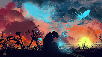 The Reader, artist, artwork, digital-art, deviantart HD wallpaper