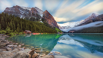 Lake Louise, Travels, Computer , Serene landscapes HD wallpaper