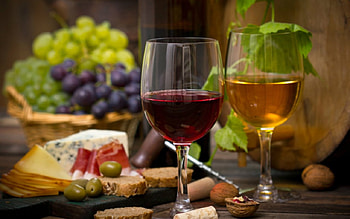 Wine, grapes, goblet, glass, fruits HD wallpaper