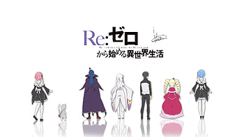 Rem (Re:zero), Anime, Re:zero Starting Life In Another World, Beatrice (Re:zero), Emilia (Re:zero), Ram (Re:zero), Roswaal L Mathers, Subaru Natsuki HD wallpaper
