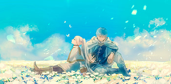 Frieren & Himmel, Anime, Frieren (Frieren: Beyond Journey's End), Frieren: Beyond Journey's End, Himmel (Frieren: Beyond Journey's End) HD wallpaper