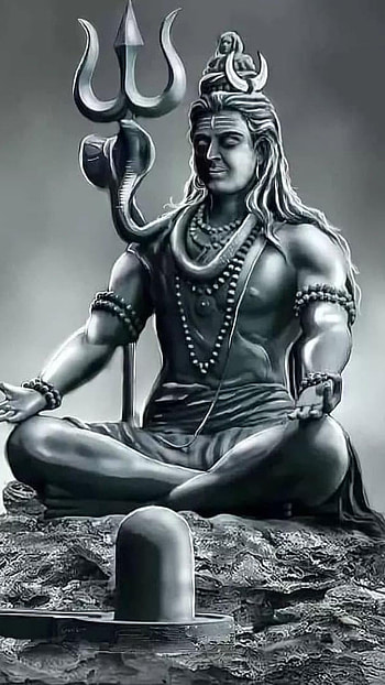 Sivan , Black And White, Lord Shiva HD phone wallpaper